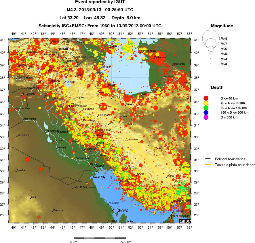 wide historical seismicity