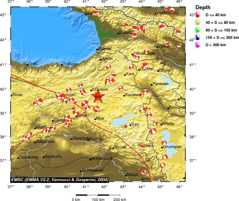 Regional moment Tensor