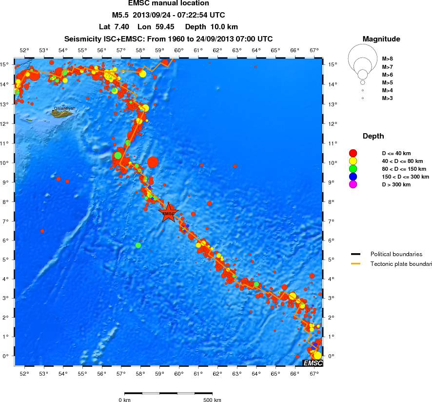 wide historical seismicity