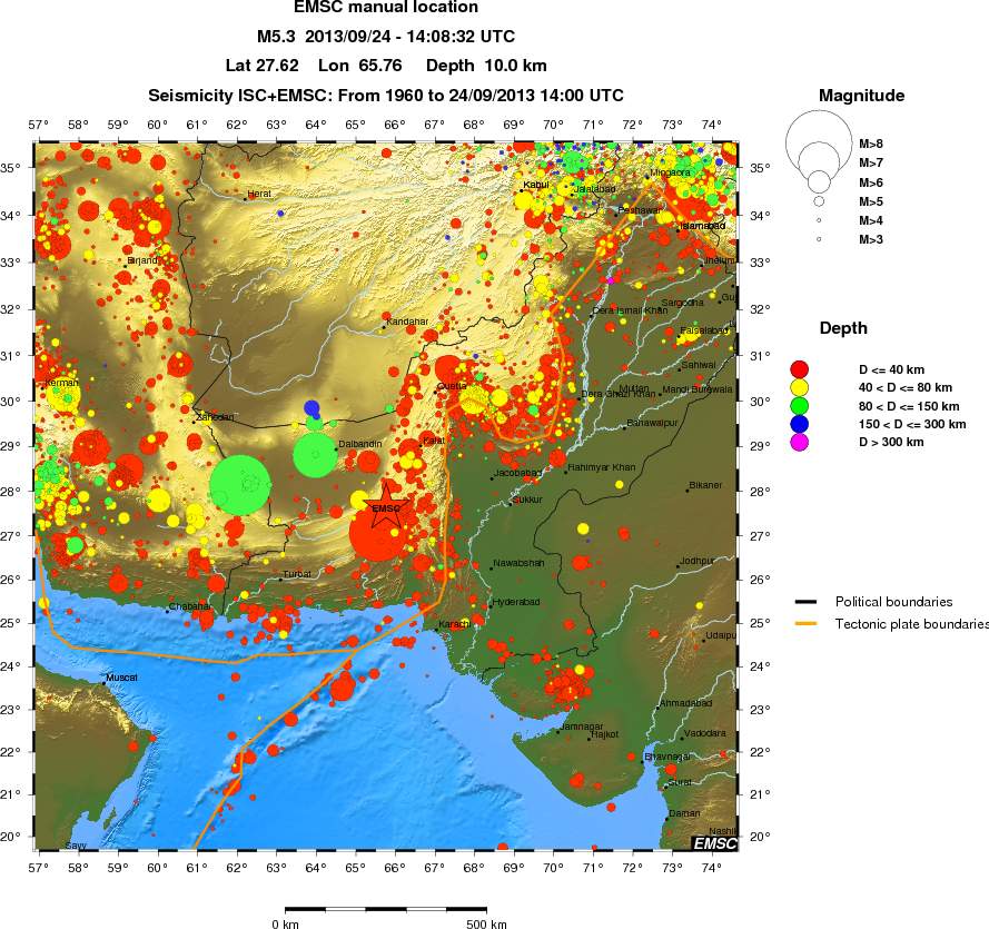 wide historical seismicity