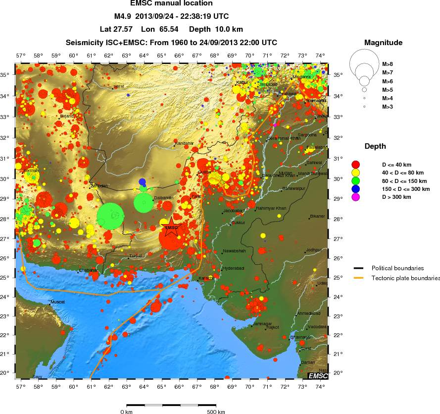 wide historical seismicity