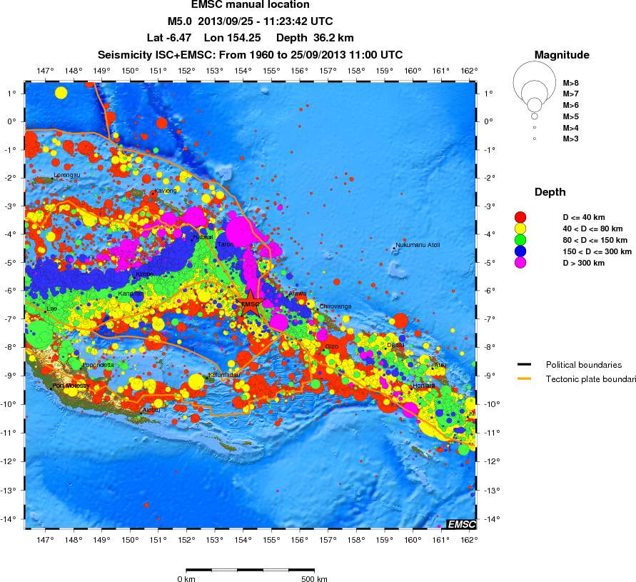 wide historical seismicity