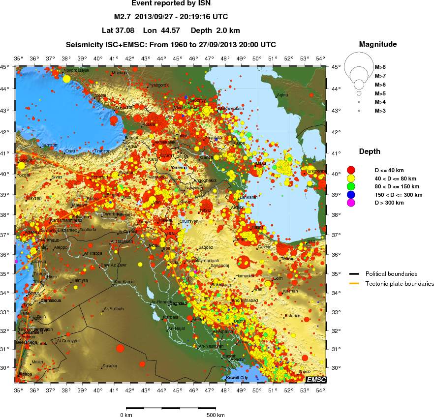 wide historical seismicity