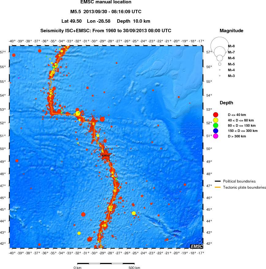 wide historical seismicity