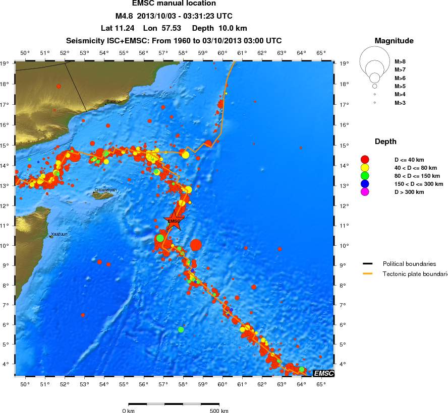 wide historical seismicity