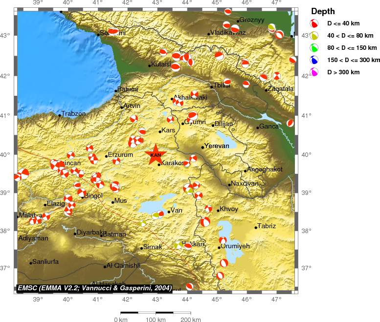 Regional moment Tensor