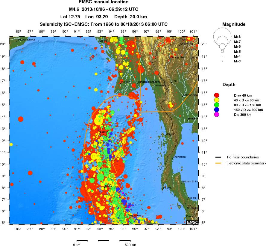 wide historical seismicity