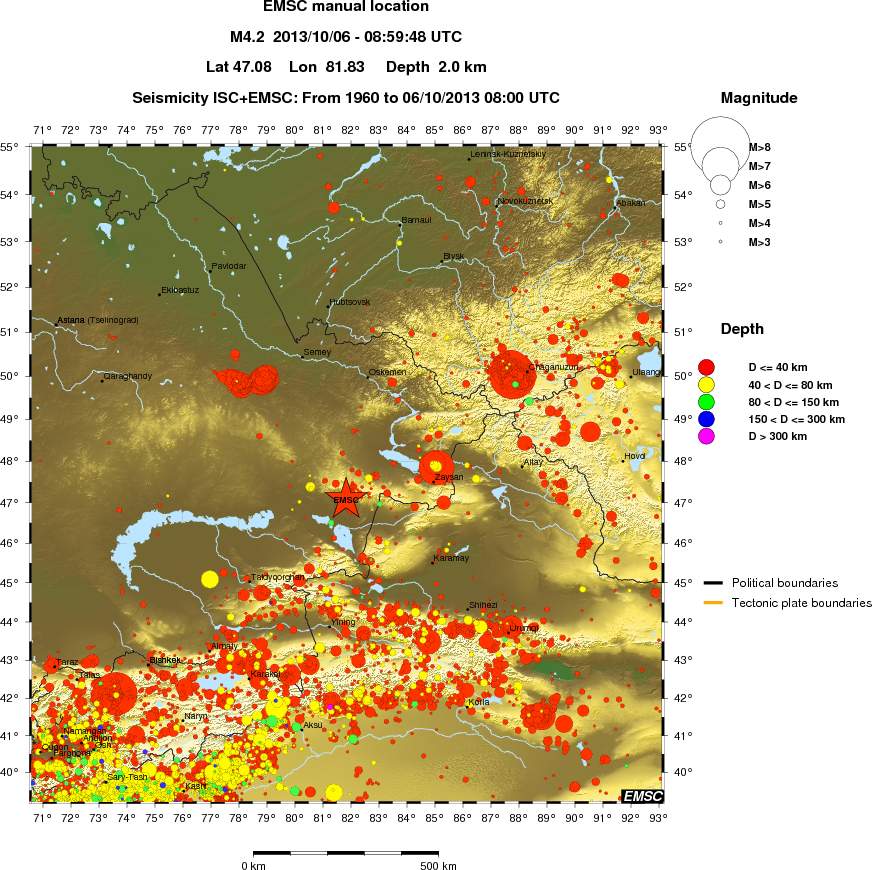 wide historical seismicity