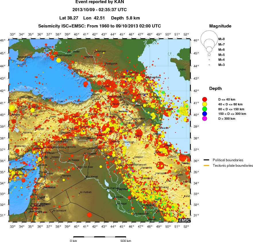 wide historical seismicity