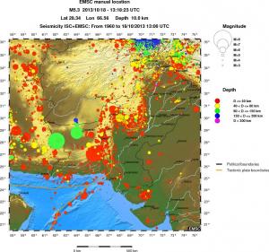 wide historical seismicity