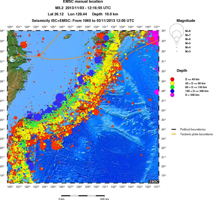 wide historical seismicity