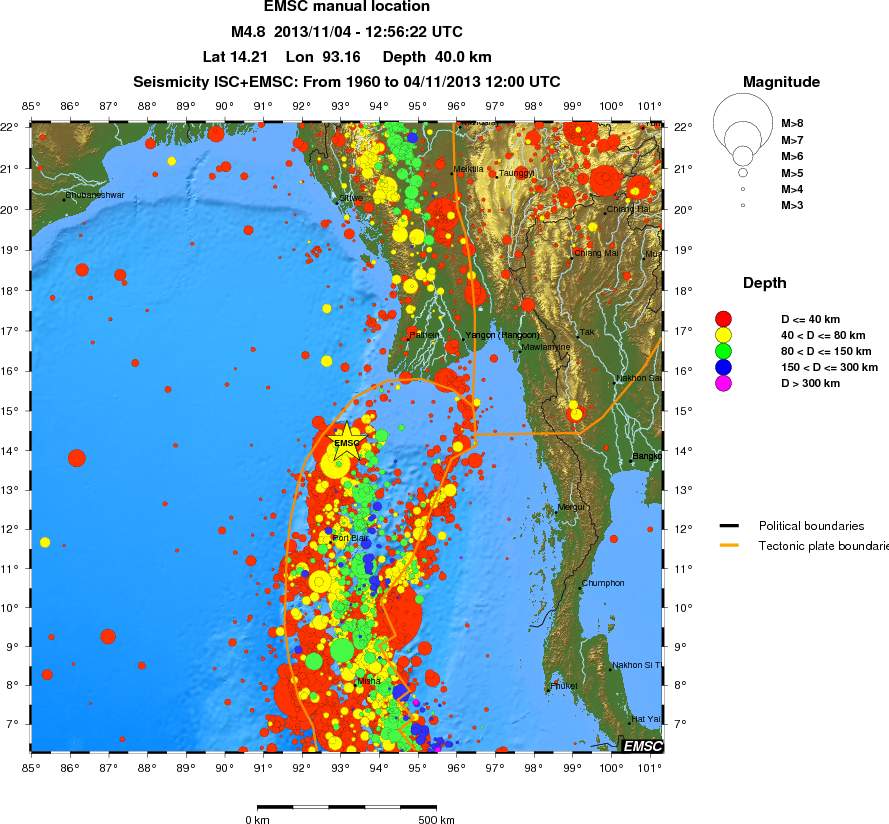 wide historical seismicity