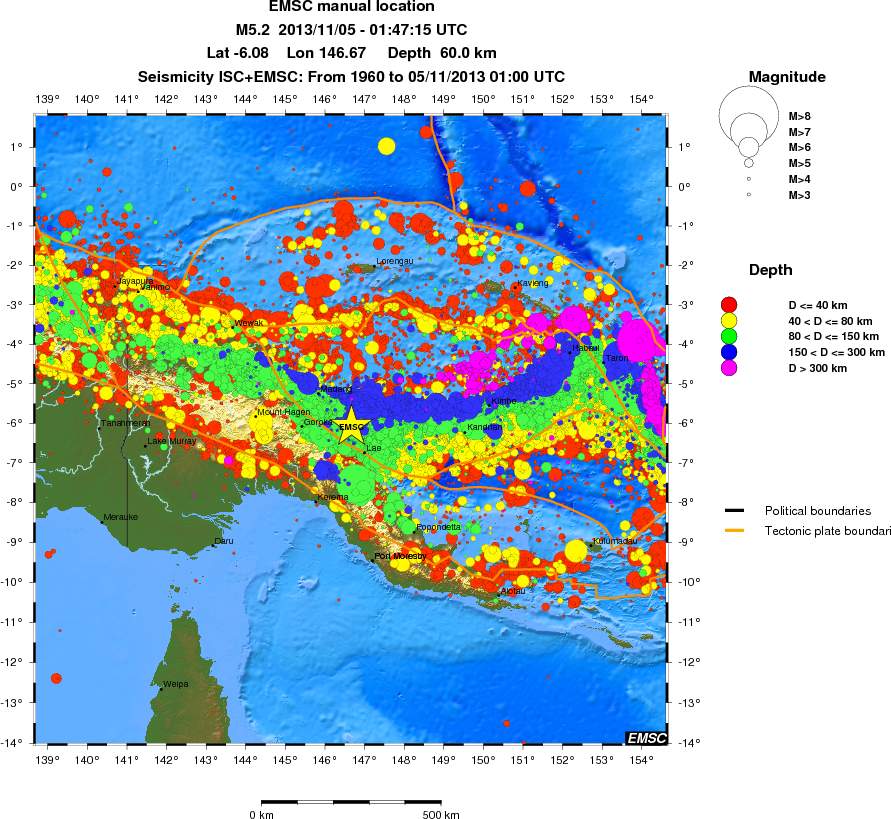 wide historical seismicity