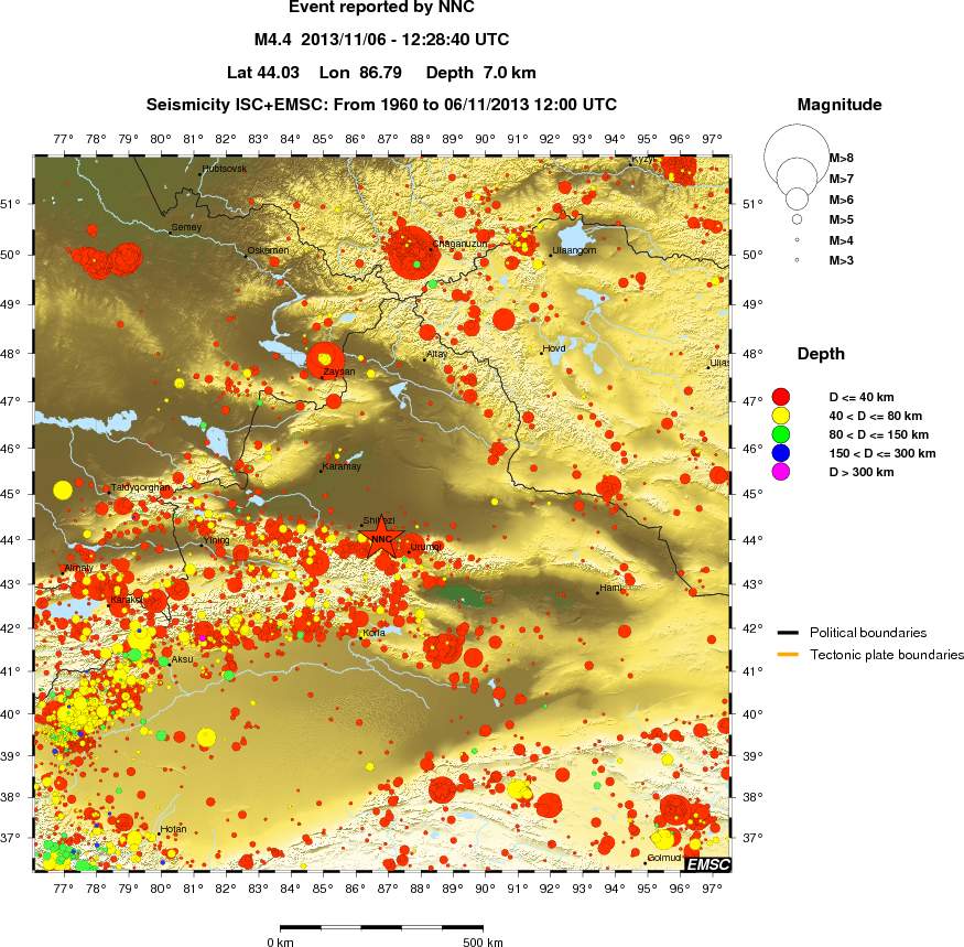 wide historical seismicity