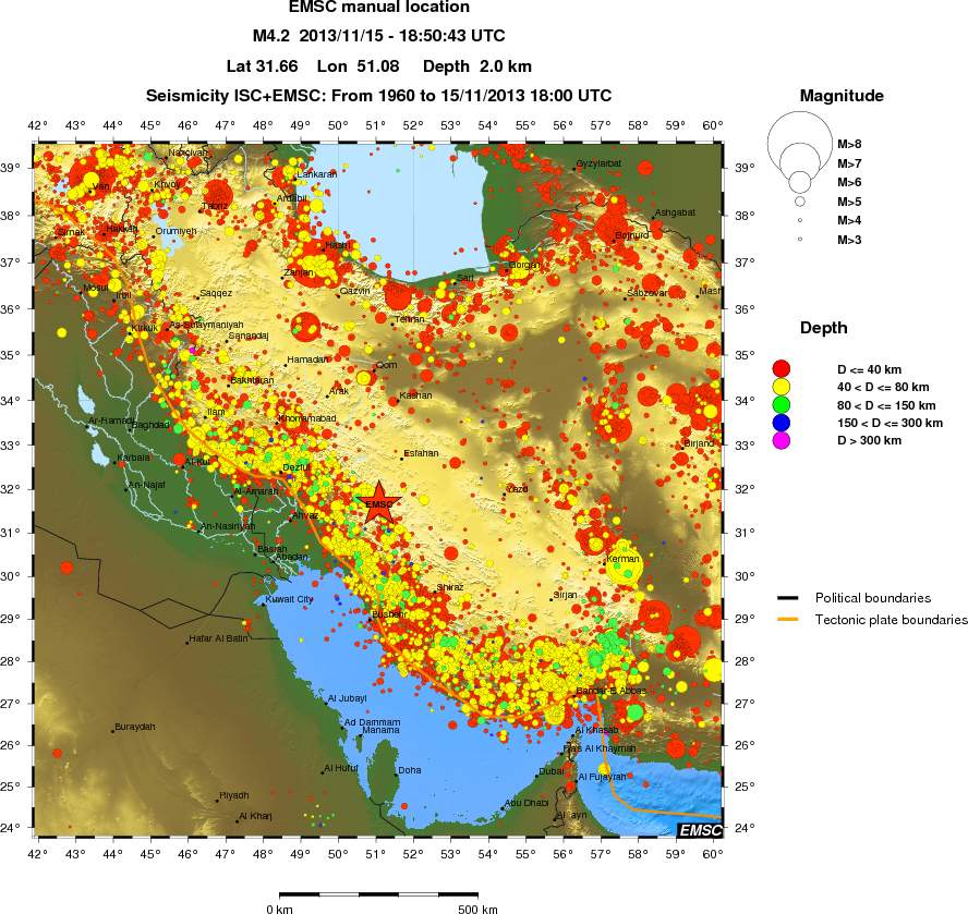 wide historical seismicity