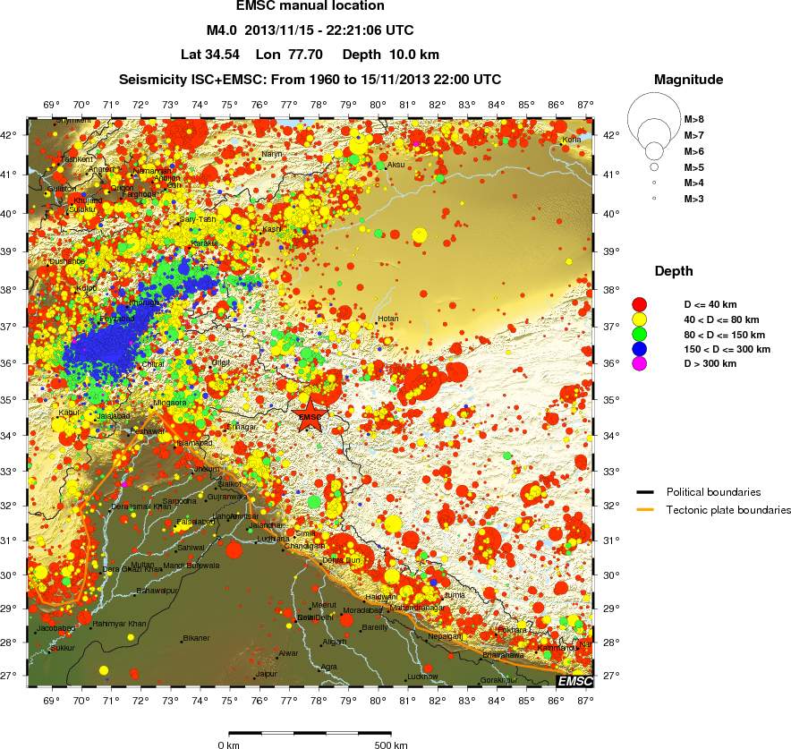 wide historical seismicity