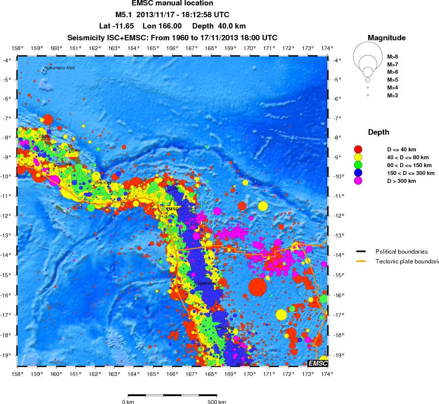wide historical seismicity