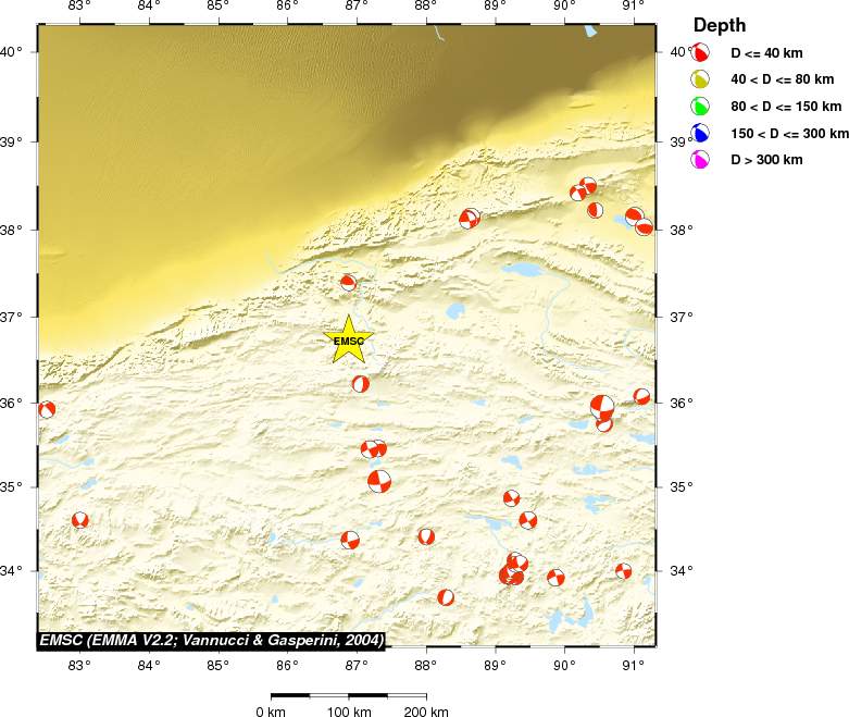 Regional moment Tensor