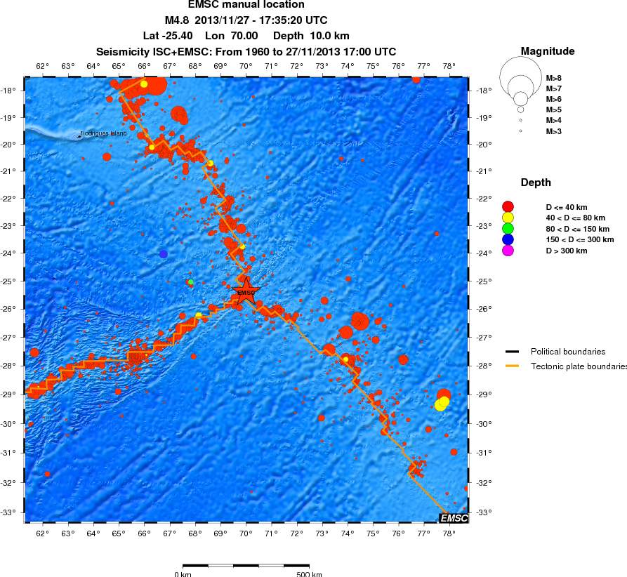 wide historical seismicity