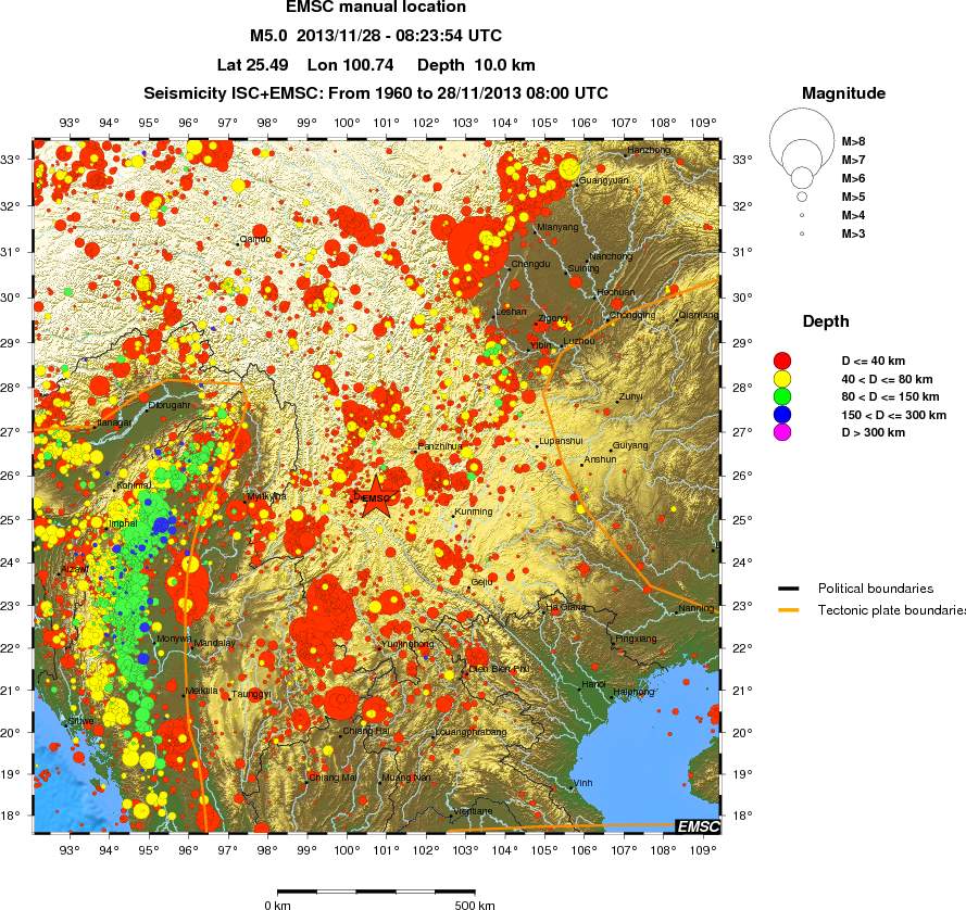 wide historical seismicity