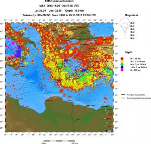 wide historical seismicity