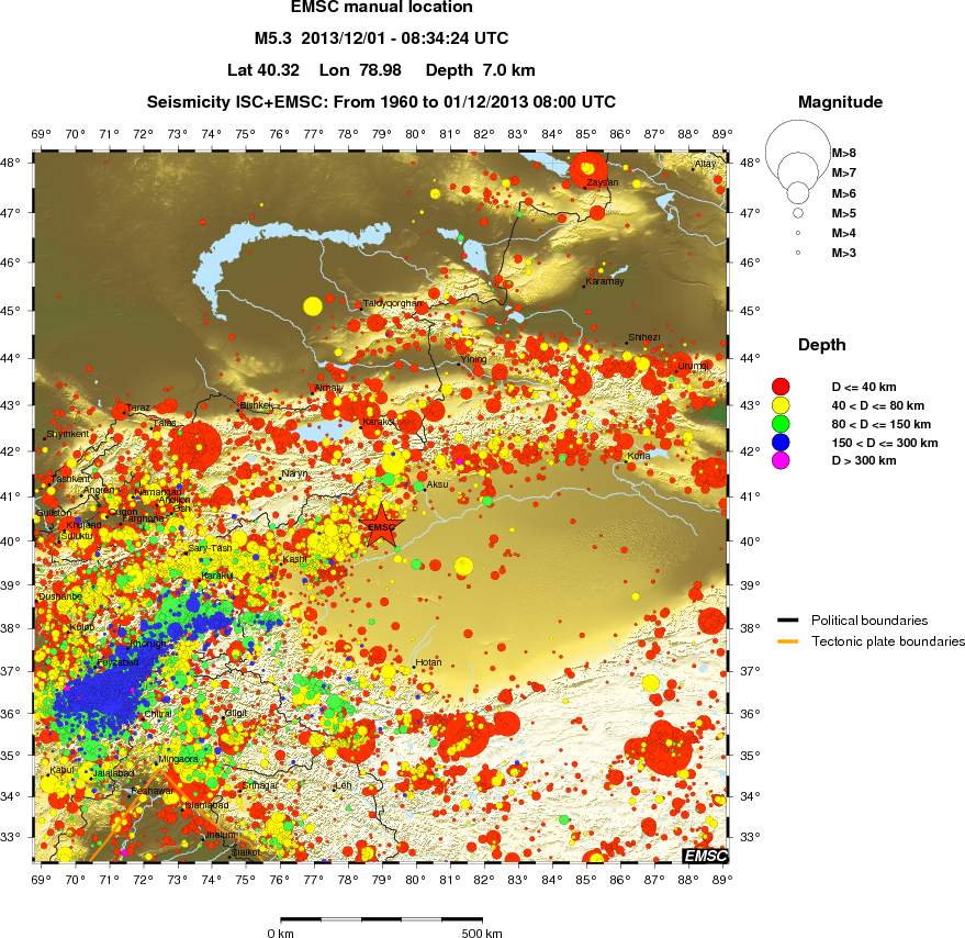 wide historical seismicity