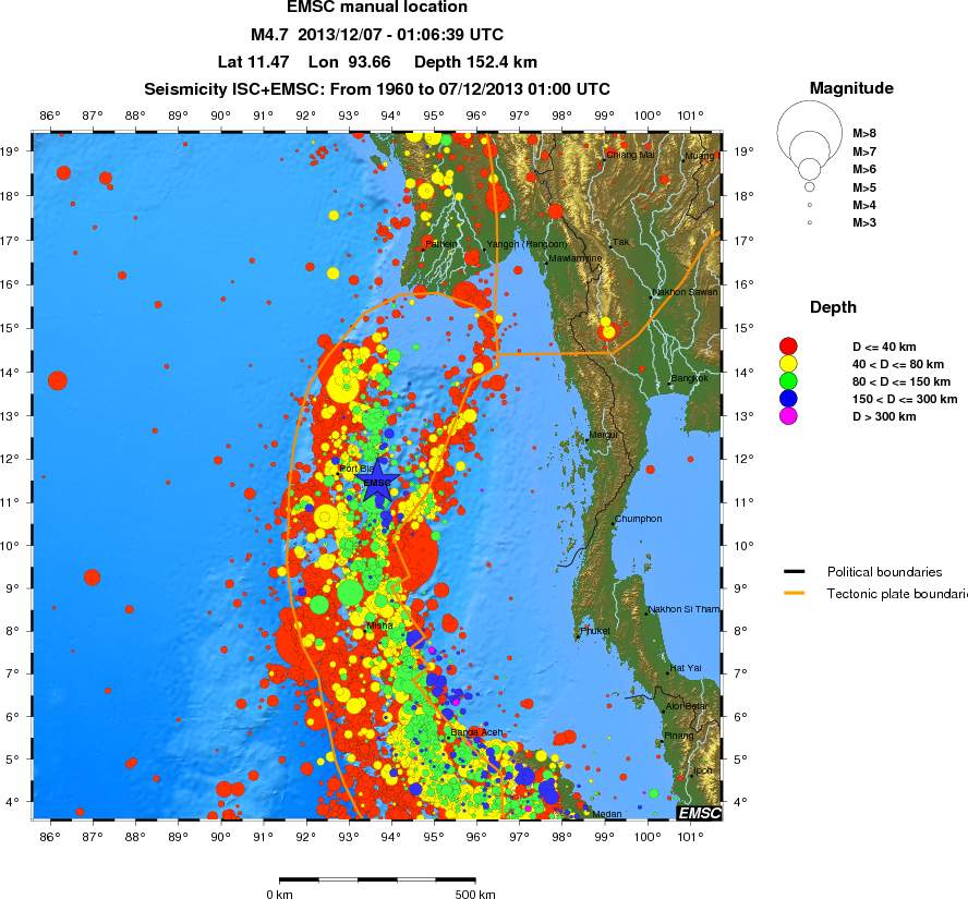 wide historical seismicity
