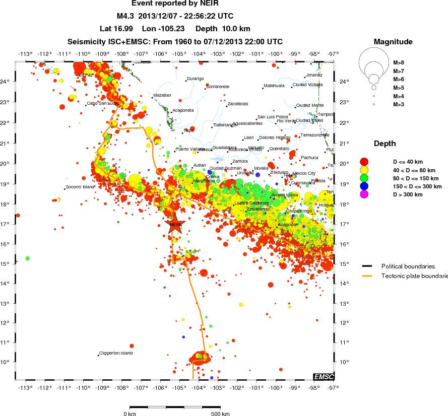 wide historical seismicity