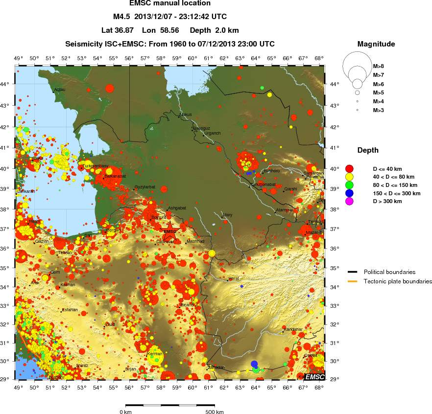 wide historical seismicity
