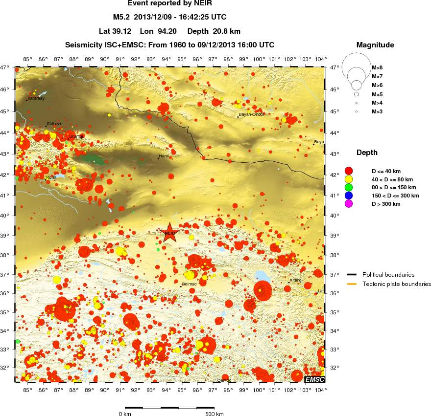 wide historical seismicity
