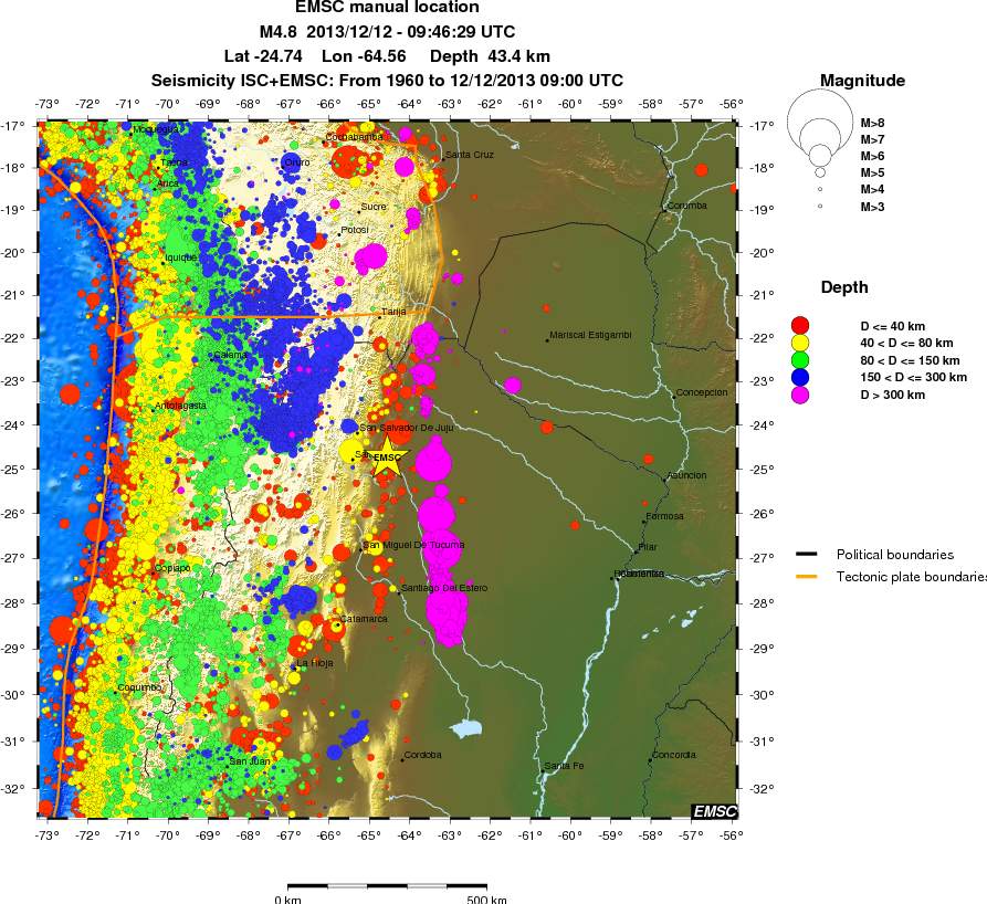 wide historical seismicity