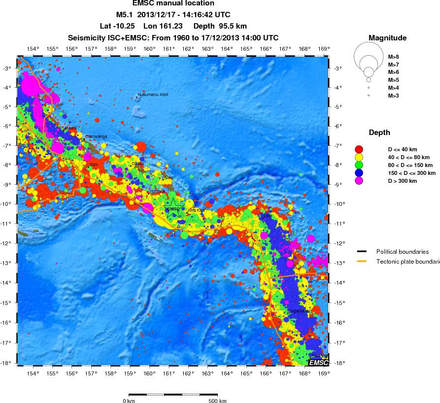 wide historical seismicity