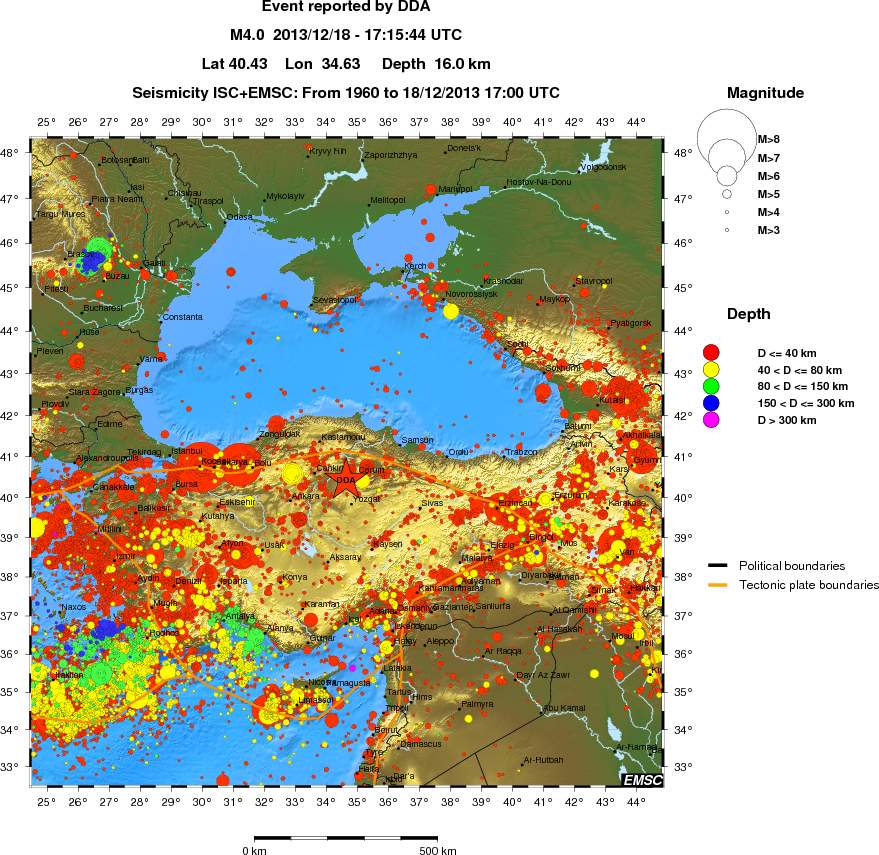 wide historical seismicity
