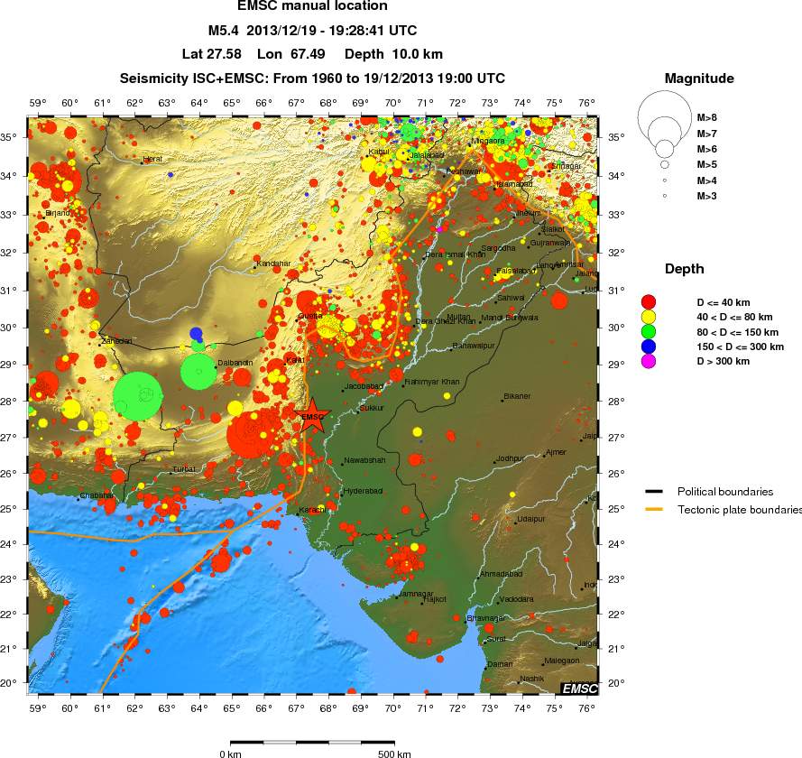 wide historical seismicity