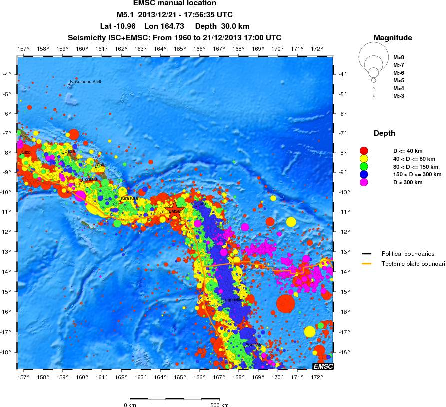 wide historical seismicity