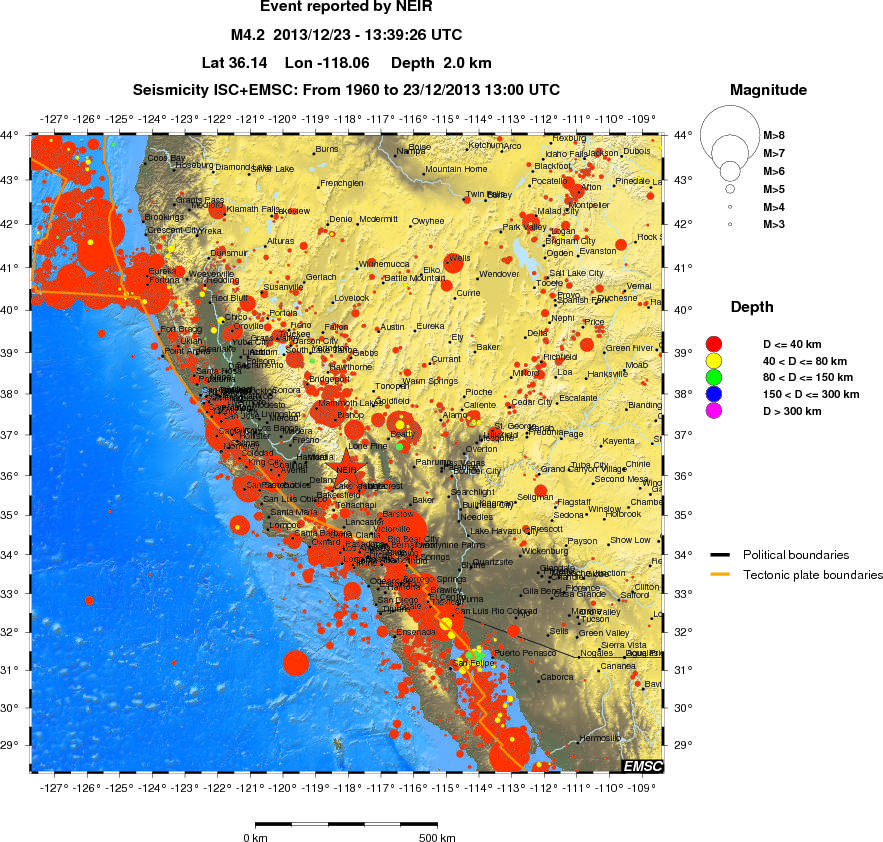 wide historical seismicity