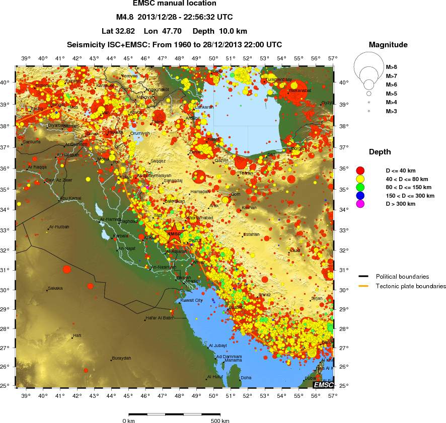 wide historical seismicity