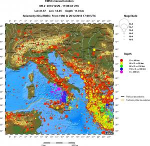 wide historical seismicity