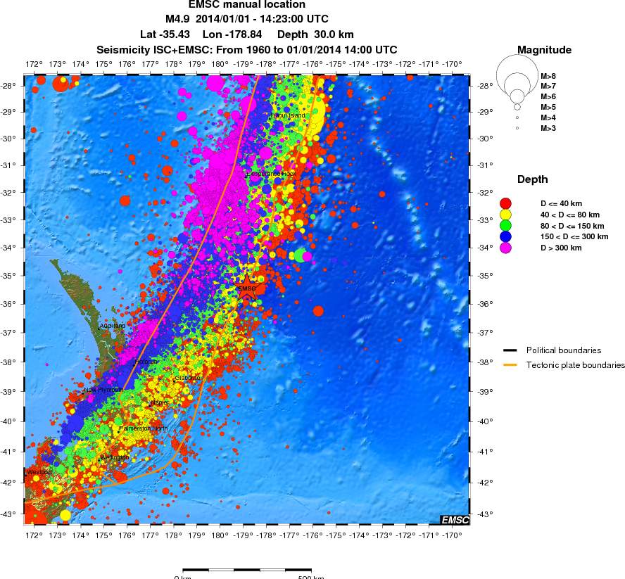 wide historical seismicity