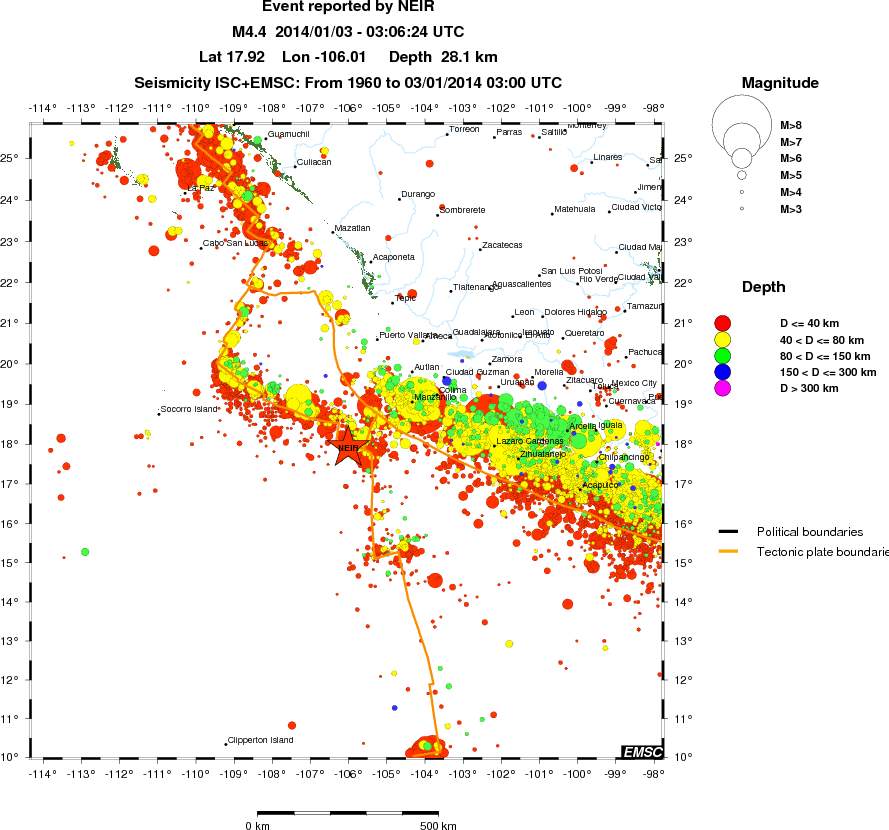 wide historical seismicity