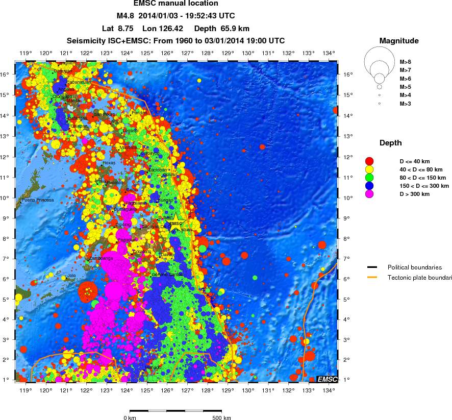 wide historical seismicity