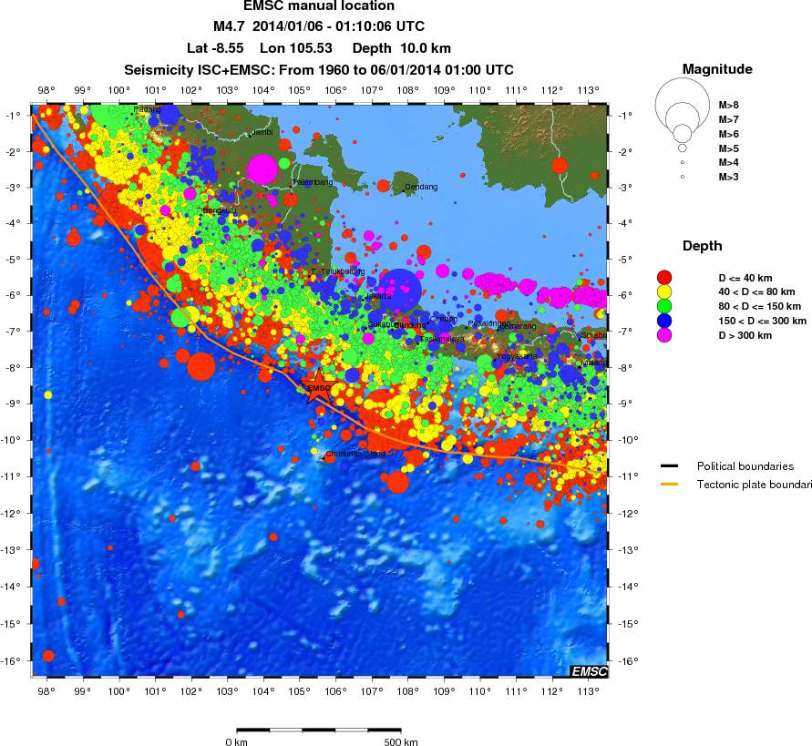 wide historical seismicity
