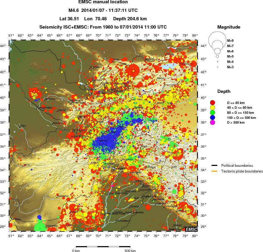wide historical seismicity