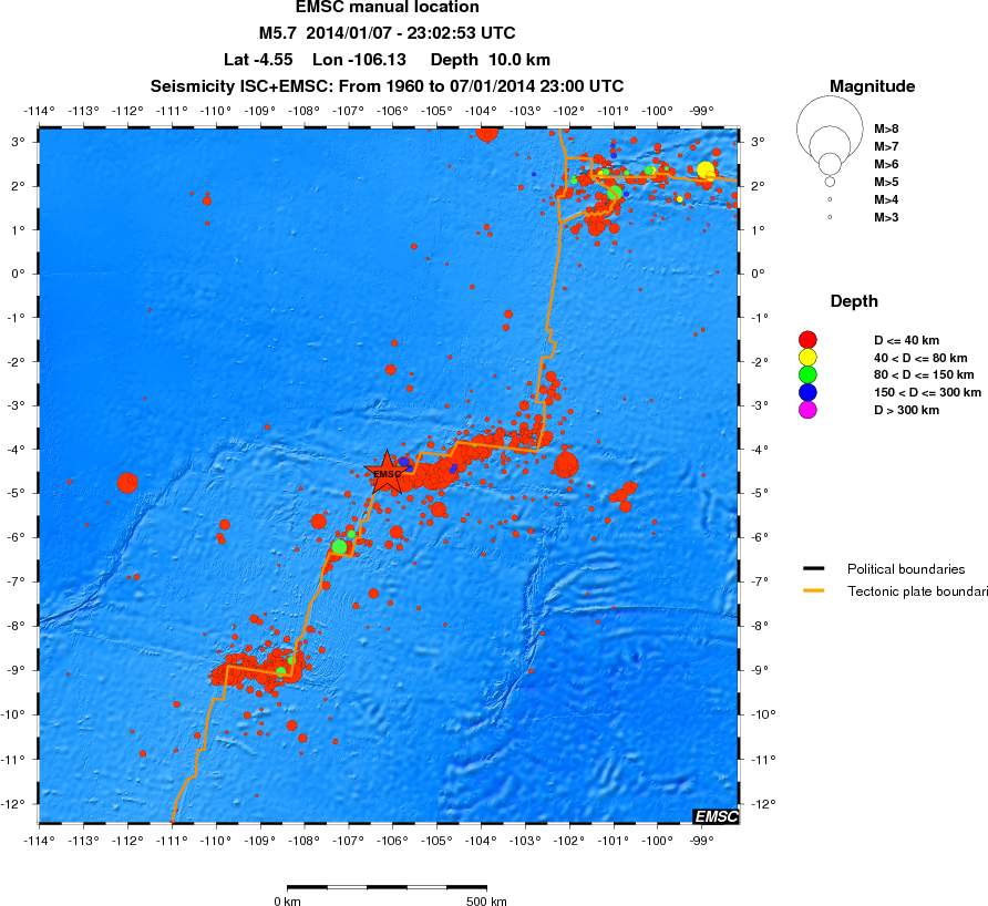 wide historical seismicity