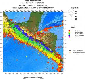 wide historical seismicity