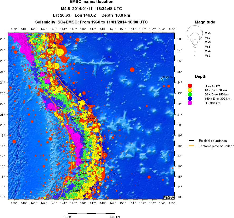 wide historical seismicity