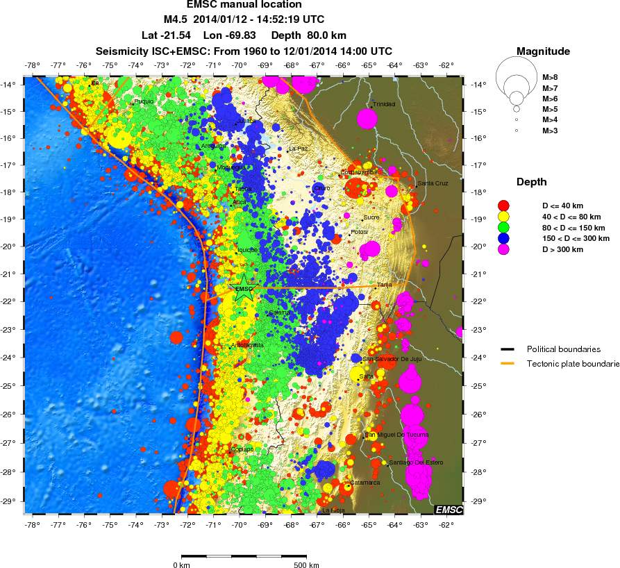 wide historical seismicity