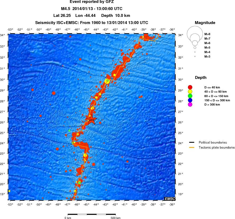 wide historical seismicity