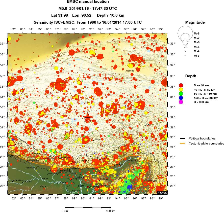 wide historical seismicity