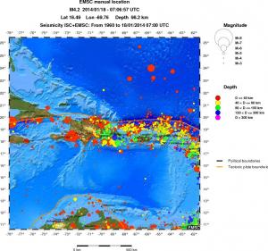 wide historical seismicity